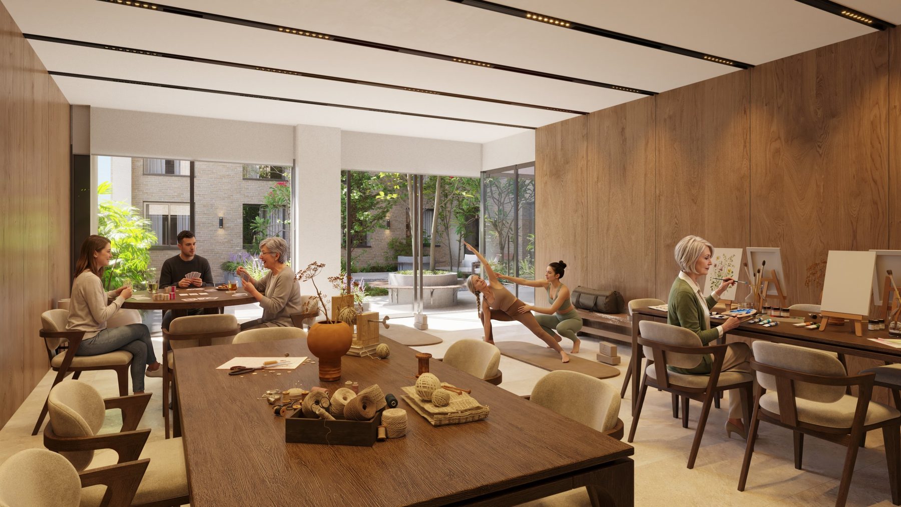 Sala de actividades — Silver Living Villa Morra